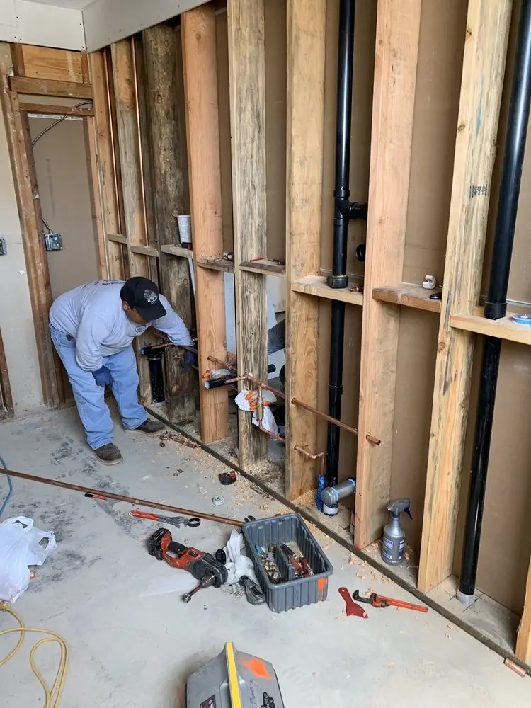 Commercial rough-in plumbing for Water Heater Replacement in Jonesville